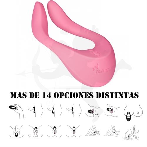 Estimulador vibrador multifuncional con carga usb